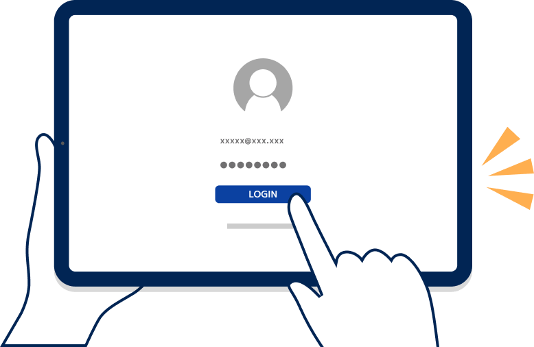 投稿作業のイラスト